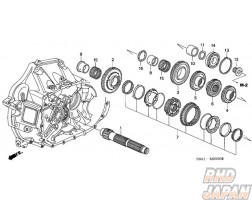 Honda OEM Needle Bearing Roller 35X68X20 - CL7 EP3 DC5 K20A
