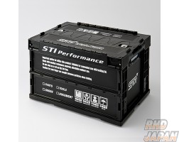 STI Folding Container Box - Black Medium 50L