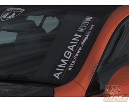 Aimgain Front Window Brand Sticker - 純VIP GT 600mm Gunmetal