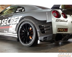 Top Secret Rear Over Fender Carbon - R35 to ~MY17