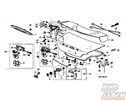 Honda OEM Type-S Trunk Lid Spoiler Nut Flange 6mm - S2000 AP2 