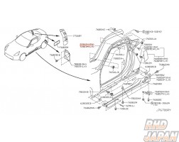 Nissan OEM Finisher Front A-Pillar LH - QAB Z34 Fairlady Z