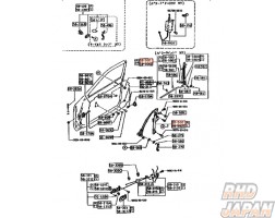 Mazda OEM Window Regulator Right - RX-7 FC3S