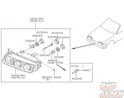 Nissan OEM Connector Assembly Denso Lamp - HR32