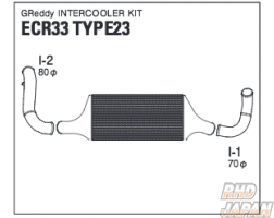 Trust GReddy Front Mounted Intercooler Kit TYPE23F - ECR33