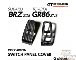 Axis-Parts Door Switch Panel Cover Set GT Dry Carbon Fiber Half-Gloss Half-Matte Finish - BRZ ZD8 GR86 ZN8 RHD