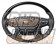 Real Premium Series Steering Wheel Round Shape Piano Black Black Eurostitch - Alphard Vellfire Athlete Majesta Royal Land Cruiser