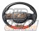 Real Premium Series Steering Wheel D-Shape Black Carbon & Darkwine Leather Red Black Eurostitch - Lexus IS RC NX CT GS F