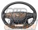 Real Premium Series Steering Wheel D-Shape Napa All Leather Black Eurostitch - Alphard Vellfire Athlete Majesta Royal Land Cruiser