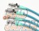 Project Mu Teflon Brake Line Stainless Fittings Green - Z32