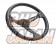 Real Steering Wheel - Real Sport Deep Type All Leather with Black Euro Stitch