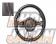 Real Steering Wheel Black Carbon Redwine Black Eurostitch - ND5RC