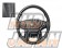 Real Original Series Steering Wheel Round Shape Black Carbon Black Stitch - GGH30W AGH30W GGH35W AGH35W