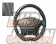 Real Steering Wheel Black Carbon Black Eurostitch - H200-C-BKC-BK