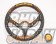 KEY`S Racing Fossa Magna Series Steering Wheel Deep Type - 330mm Leather