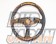 KEY`S Racing Fossa Magna Series Steering Wheel Semi Deep Type - 325mm Leather
