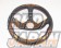 KEY`S Racing Fossa Magna Series Steering Wheel Semi Deep Type - 350mm Buckskin
