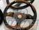 KEY`S Racing Fossa Magna Series Steering Wheel Semi Deep D-Shape Type - Leather