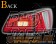 78 Works Fiber Full LED Tail Set Version 2 Red Clear - GSE20 GSE21 GSE25 USE20