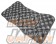 G-Corporation Checkered Floor Mat Set Black x Light Gray - GRS180 GRS182 GRS184