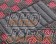 G-Corporation Checkered Floor Mat Set Black x Red - Mark II JZX93