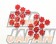 Kyo-Ei KICS Monolith T1/07 Lug Nut Inner Cap Set Red - M14 20P Pack