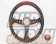 Car Make T&E Vertex 10 Star Steering Wheel Deep Type - Red