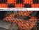 KARO Sisal Floor Mat Set Orange Black - FC3S