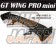 Sard GT Wing Pro Mini 1400mm Carbon Fiber Twill Weave - Mid Long Mount