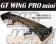 Sard GT Wing Pro Mini 1400mm Carbon Fiber Twill Weave - Mid Mount