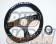KEY`S Racing Anniversary Model Steering Wheel 5 Star 325mm D-Shape - Black Suede