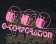 G-Corporation Obake Dry Polo Shirt Pink Logo - L