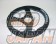 KEY`S Racing Steering Wheel Flat Type - 325mm Buckskin