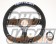 KEY`S Racing Steering Wheel Semi Deep D-Shape Type - Buckskin