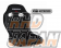 BRIDE ZIEG IV Wide Low Max Full Bucket Seat - Black FRP Shell
