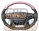 Real Premium Series Steering Wheel D-Shape Pink Carbon Black Eurostitch - Alphard Vellfire Athlete Majesta Royal Land Cruiser