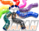 Samco Radiator Coolant Hose Kit Option Color Gun Metallic - BE5 BH5 D type