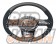 Real Original Series Steering Wheel Soft D-Shape Black Leather & Black Ultra Suede - GR Yaris GXPA16 MXPA12