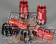 Kyo-Ei Kics Leggdura Racing Shell Type Lock & Lug Nut Set RL54 2pc - Red M14 X P1.5