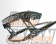 VOLTEX GT Wing Type 1 - 1500X225mm Wet Carbon Type-C End Plate Standard Trunk Base Clear Coat 