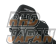 7-Wood Recaro Seat Shoulder Cover - SR-7 SR-7F Black X Brown Double Stitch Left