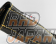 Top Secret Side Brake Boot Black Gold Stitching - GT-R R35