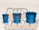 Billion Super Racing Air Funnel - Blue Aluminum 75mm