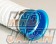 Billion Super Racing Air Funnel - Blue Aluminum 75mm
