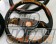 KEY`S Racing Fossa Magna Series Steering Wheel Semi Deep D-Shape Type - Buckskin