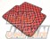 KARO Sisal Floor Mat Set Red Black - EK2 EK3 EK4 EK9