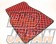 KARO Sisal Floor Mat Set Red Black - EK2 EK3 EK4 EK9