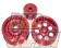 Toda Racing Light Weight Front Pulley Kit with A/C Red - FD2
