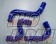 Samco Radiator Coolant Hose Kit Blue - NCP91