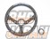 KEY`S Racing Steering Wheel Deep Type - 350mm Leather